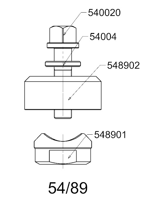 PERFORADOR REDONDO PARA CHAPA  FORZA  SERIE 54